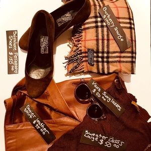 Salvatore Ferragamo Brown Suede Shoes